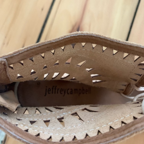 Women's Tan Wedge Sandals - Picture 2 of 2